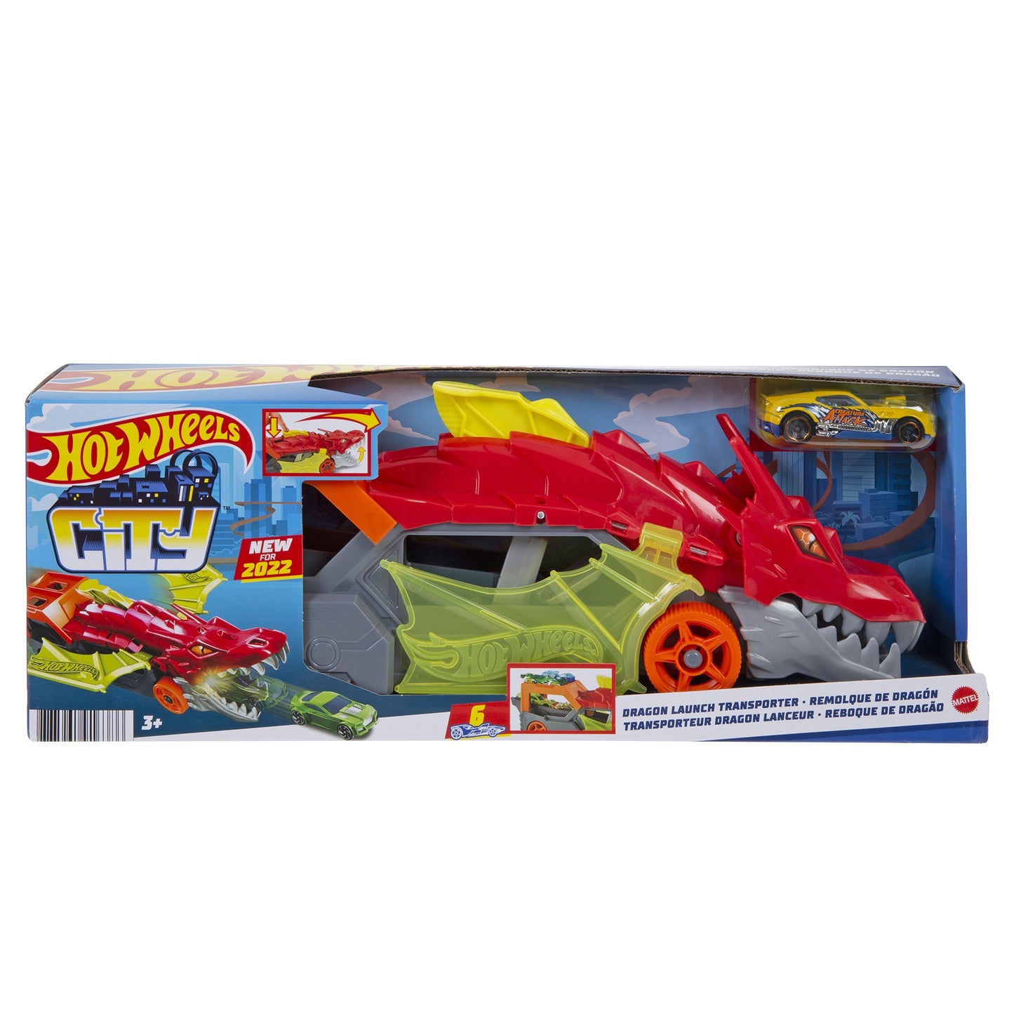 Camion si pista Hot Wheels City - Transportatorul Dragon