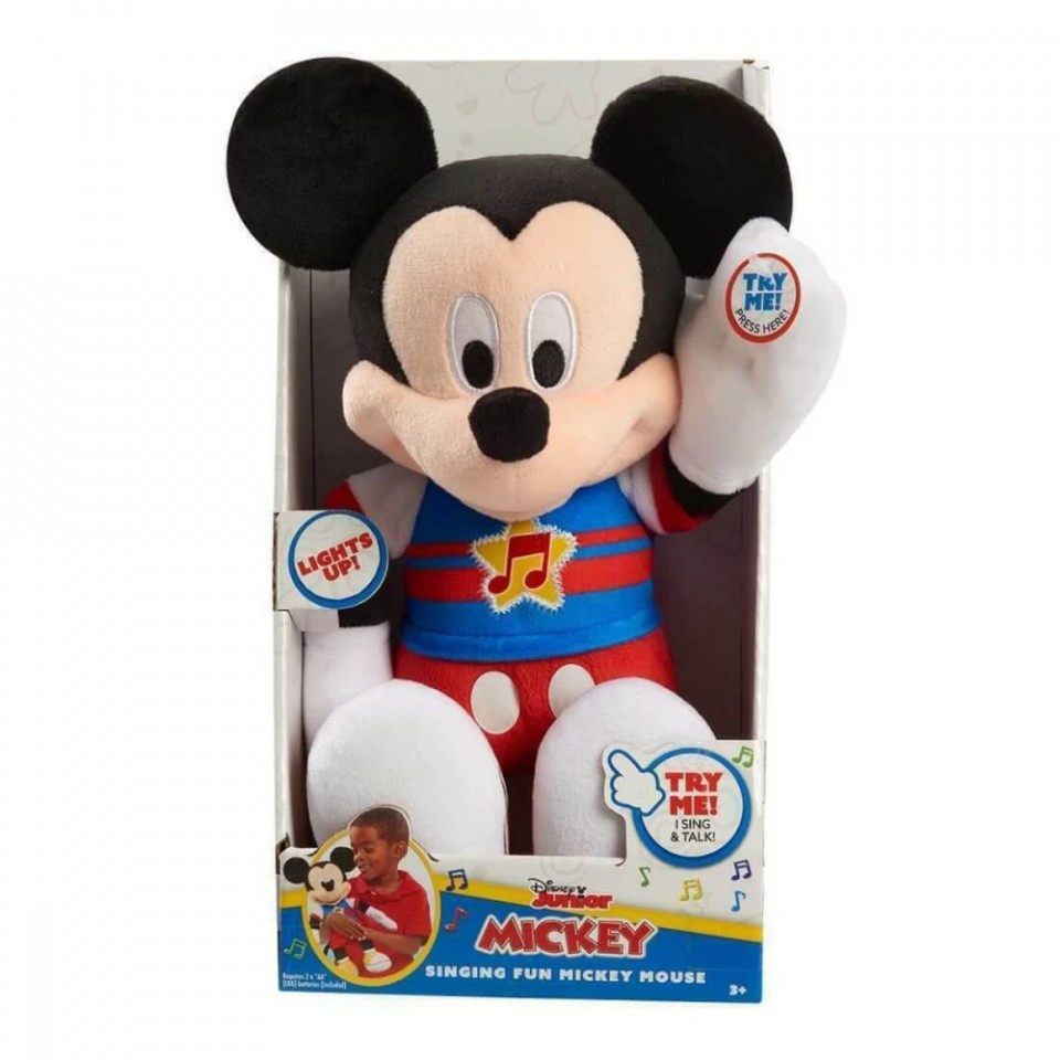 Jucarie de plus, Mickey Mouse, Singing Fun,30 cm