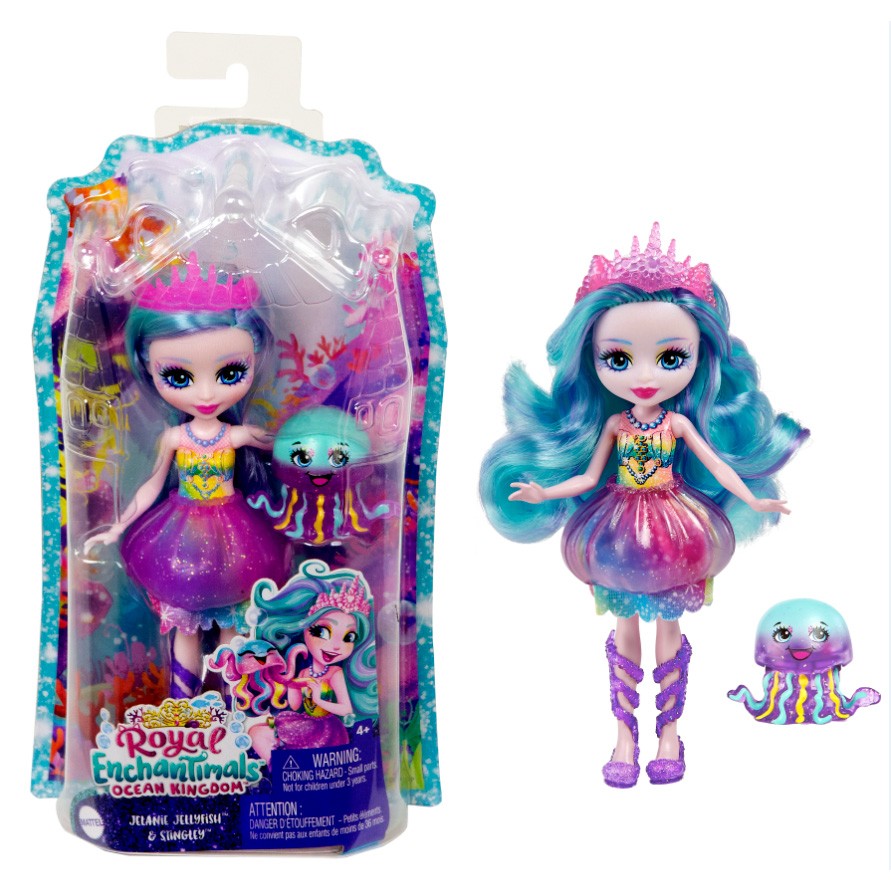 Papusa Enchantimals - Jelanie Jellyfish si Stingley