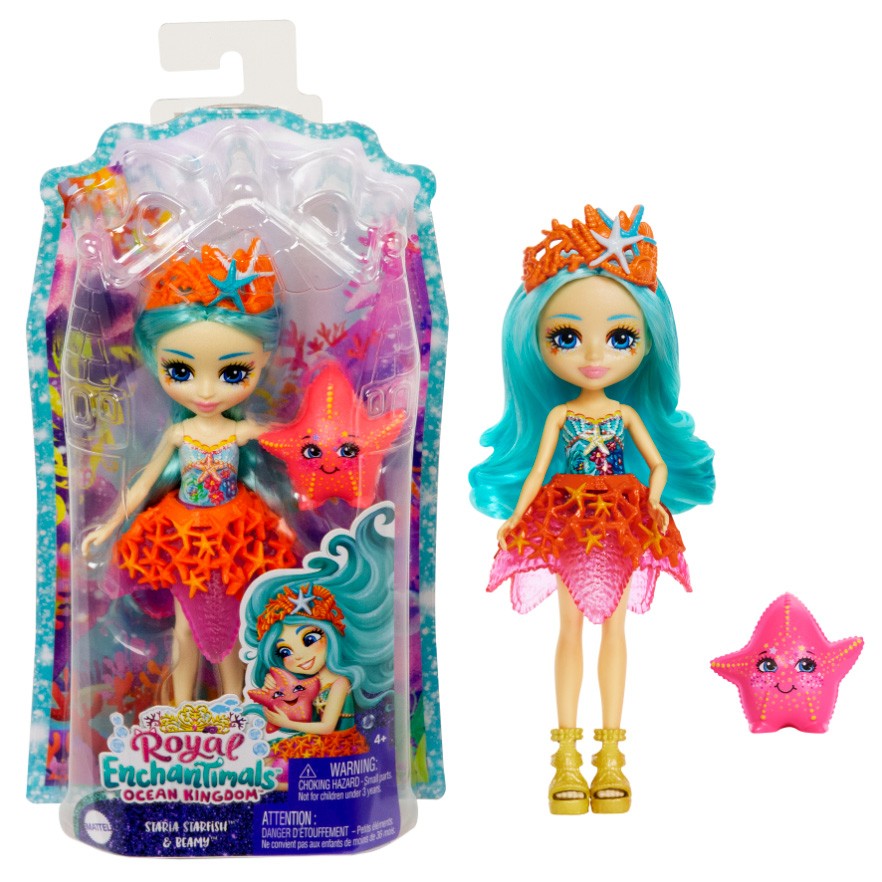 Papusa Enchantimals - Staria Starfish si Beamy