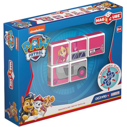 Set de constructie magnetic Geomag, Magicube - Paw Patrol, Skye