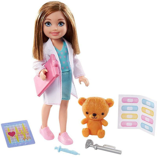 Papusa Barbie, Chelsea doctor cu accesorii, 3 ani+