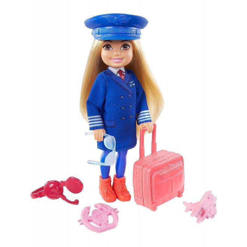 Papusa Barbie, Chelsea pilot cu accesorii, 3 ani+
