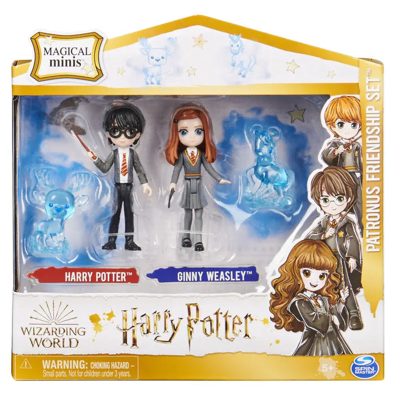 Set figurina Spin Master Wizarding World Harry Potter, Harry si Ginny Magical Minis, Multicolor
