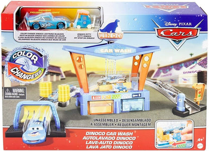 Set de joaca Disney Cars - Color Changers, Spalatoria Dinoco