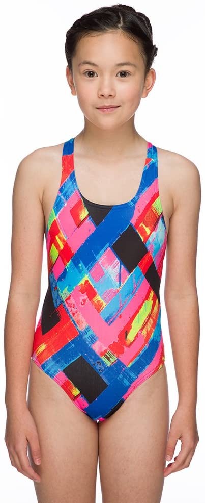 Costum inot Maru Woven Pacer Rave Back, de antrenament sau agrement marimea 140 cm