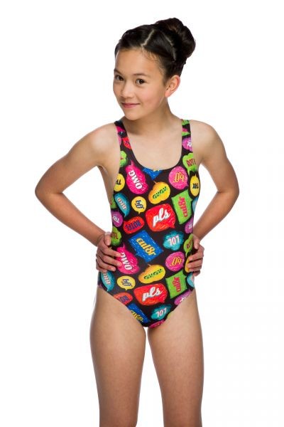 Costum inot Maru Txt Pacer Auto Back, de antrenament sau agrement marimea 128 cm, multicolor