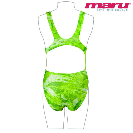 Costum inot Maru Jaws Sparkle Auto Back, de antrenament sau agrement, marimea 128 cm