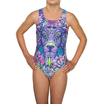 Costum inot Maru Aslan Pacer Rave Back, de antrenament sau agrement, marimea 140 cm