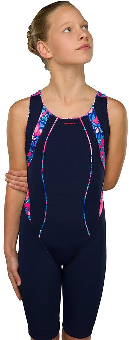 Costum inot Maru Busy Lizzy Pacer Panel Legsuit, de antrenament sau agrement, marimea 104 cm