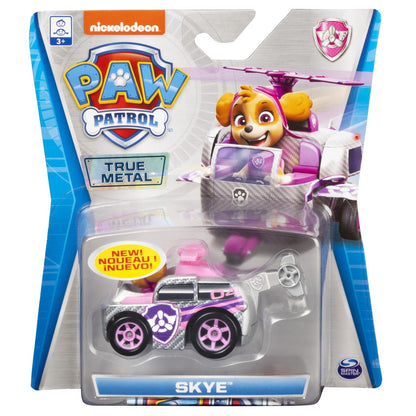 Set figurina cu vehicul Paw Patrol True Metal - Skye