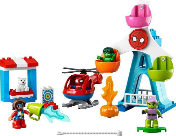 Set de constructie LEGO Duplo Omul Paianjen si amicii: aventura in Parcul de distractii 10963, 41 piese