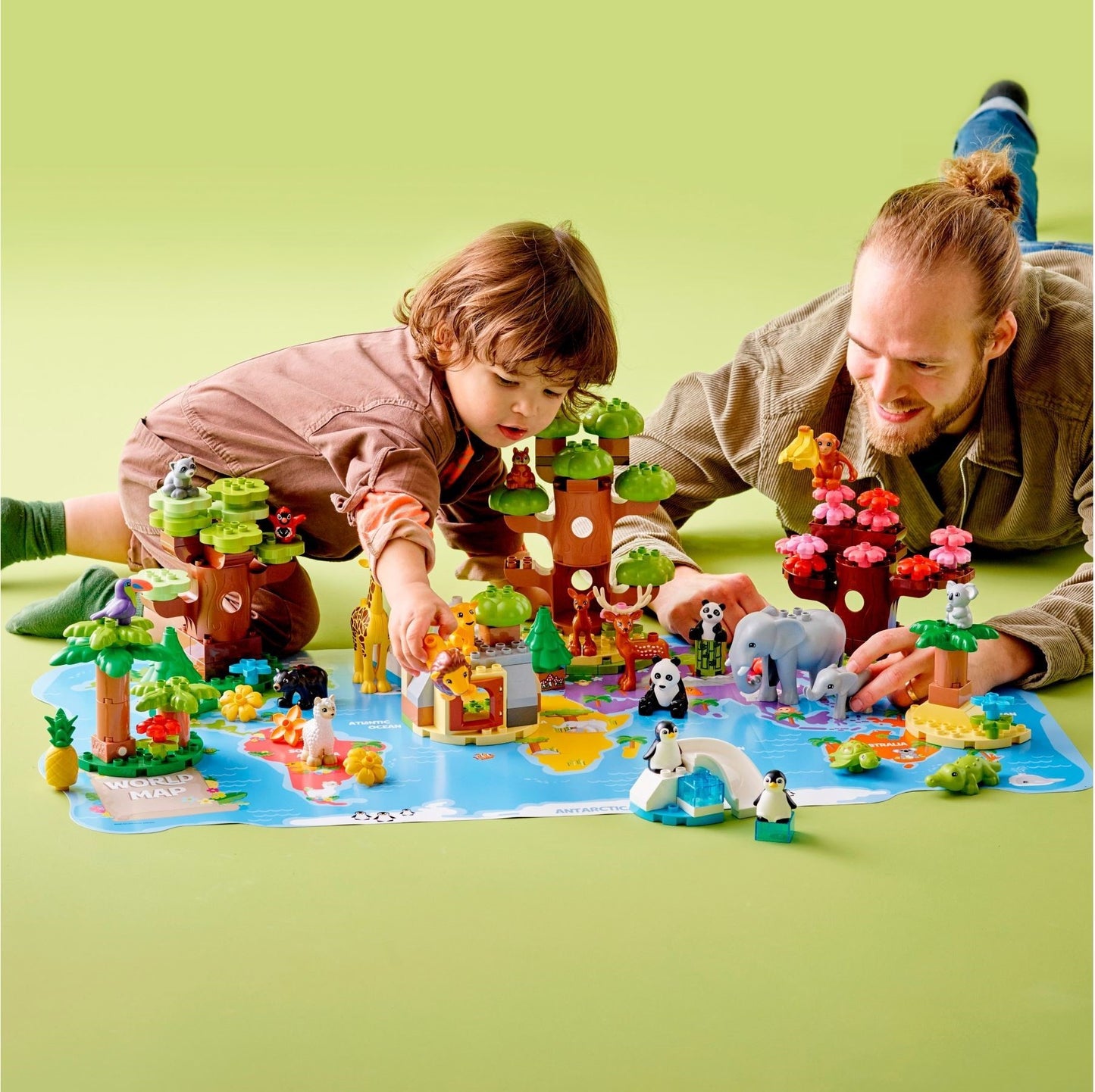 Set de constructie LEGO Duplo - Animale salbatice ale lumii 10975, 142 piese
