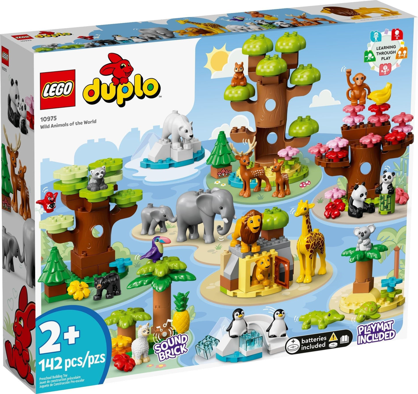 Set de constructie LEGO Duplo - Animale salbatice ale lumii 10975, 142 piese