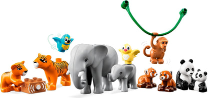 Set de constructie LEGO Duplo - Animale din Asia 10974