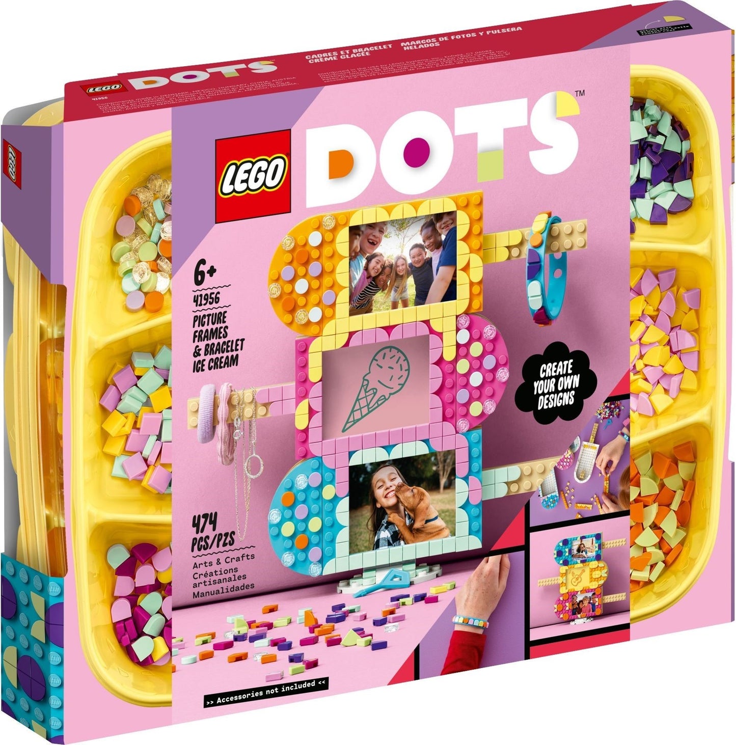 LEGO DOTS - Rame foto si bratara inghetata 41956, 474 piese