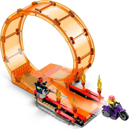 LEGO City - Arena de cascadorii cu doua bucle 60339, 598 piese