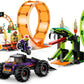 LEGO City - Arena de cascadorii cu doua bucle 60339, 598 piese