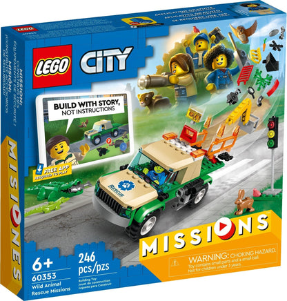 LEGO City - Misiuni de salvare a animalelor salbatice 60353, 246 piese