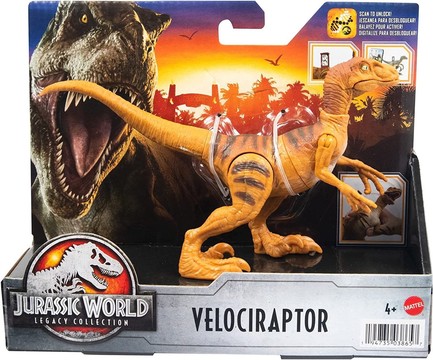 Figurina Jurassic World Legacy Collection, Velociraptor, 16 cm
