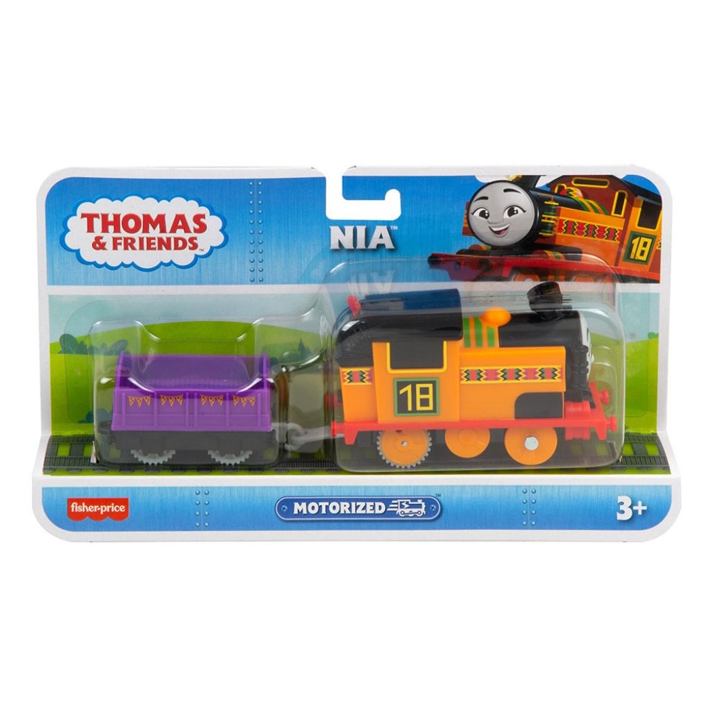 Locomotiva motorizata Nia cu un vagon Thomas si Prietenii