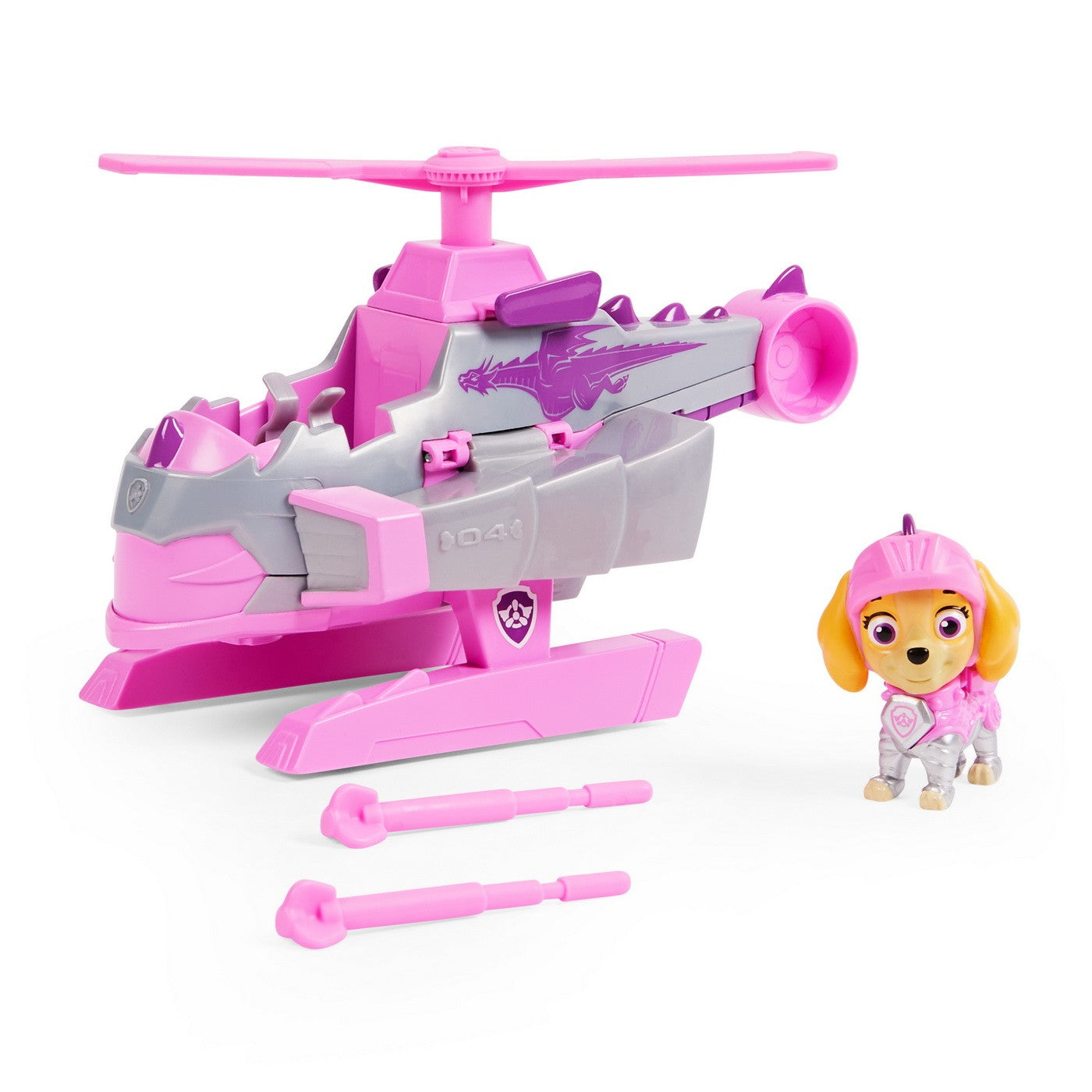 Set de joaca Paw Patrol Rescue Knights - Skye Deluxe Vehicle