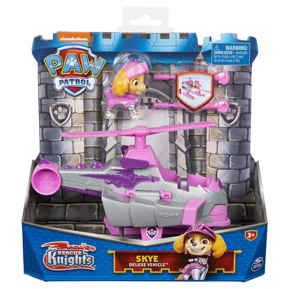 Set de joaca Paw Patrol Rescue Knights - Skye Deluxe Vehicle