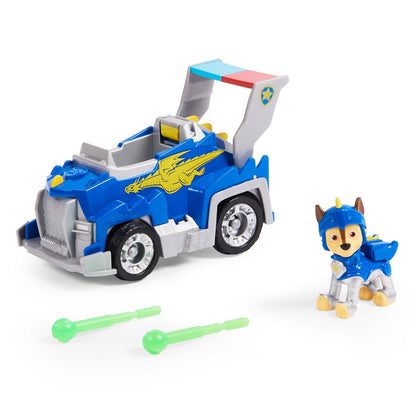 Set de joaca Paw Patrol Rescue Knights - Chase Deluxe Vehicle