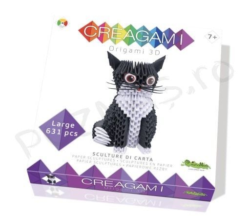 Origami 3D, Creagami, Pisica, 632 piese