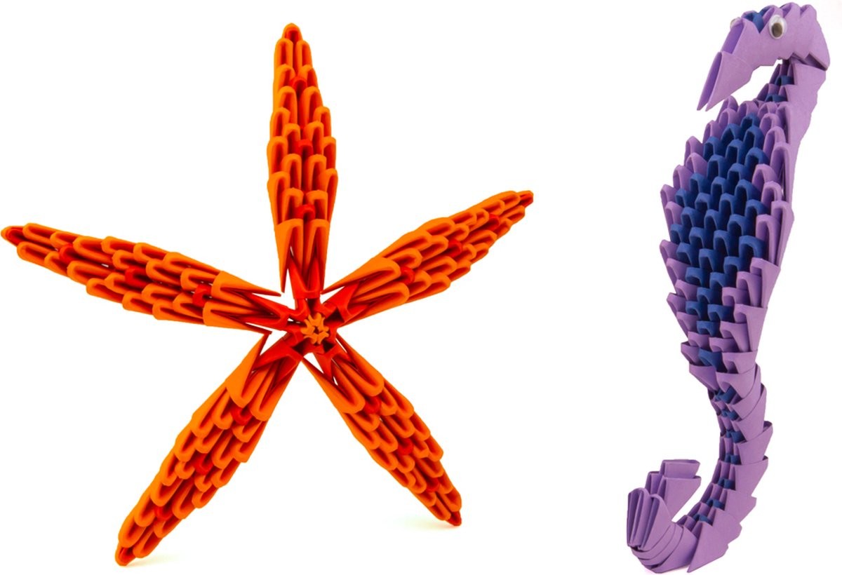 Origami 3D, Creagami, Setul animale marine, 552 piese