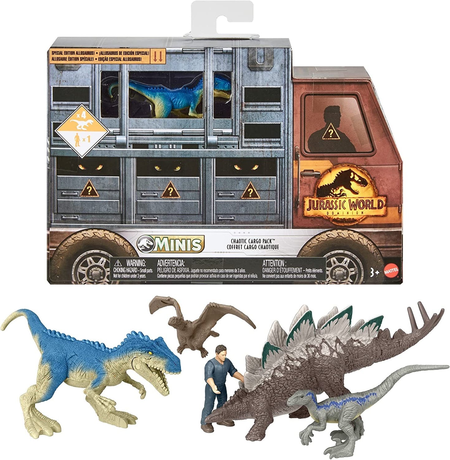 Set de Joaca Jurassic World - Chaotic Cargo, 5 figurine