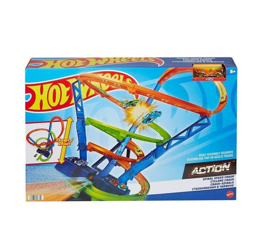 Pista Hot Wheels Action Speed Spiral Crash