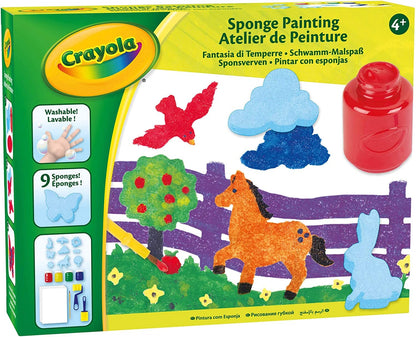 Set pictura cu bureti Crayola, 31 piese, 6 x 24 x 19 cm