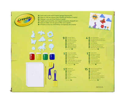 Set pictura cu bureti Crayola, 31 piese, 6 x 24 x 19 cm