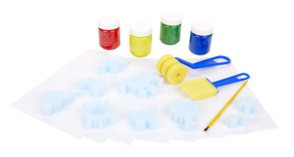 Set pictura cu bureti Crayola, 31 piese, 6 x 24 x 19 cm