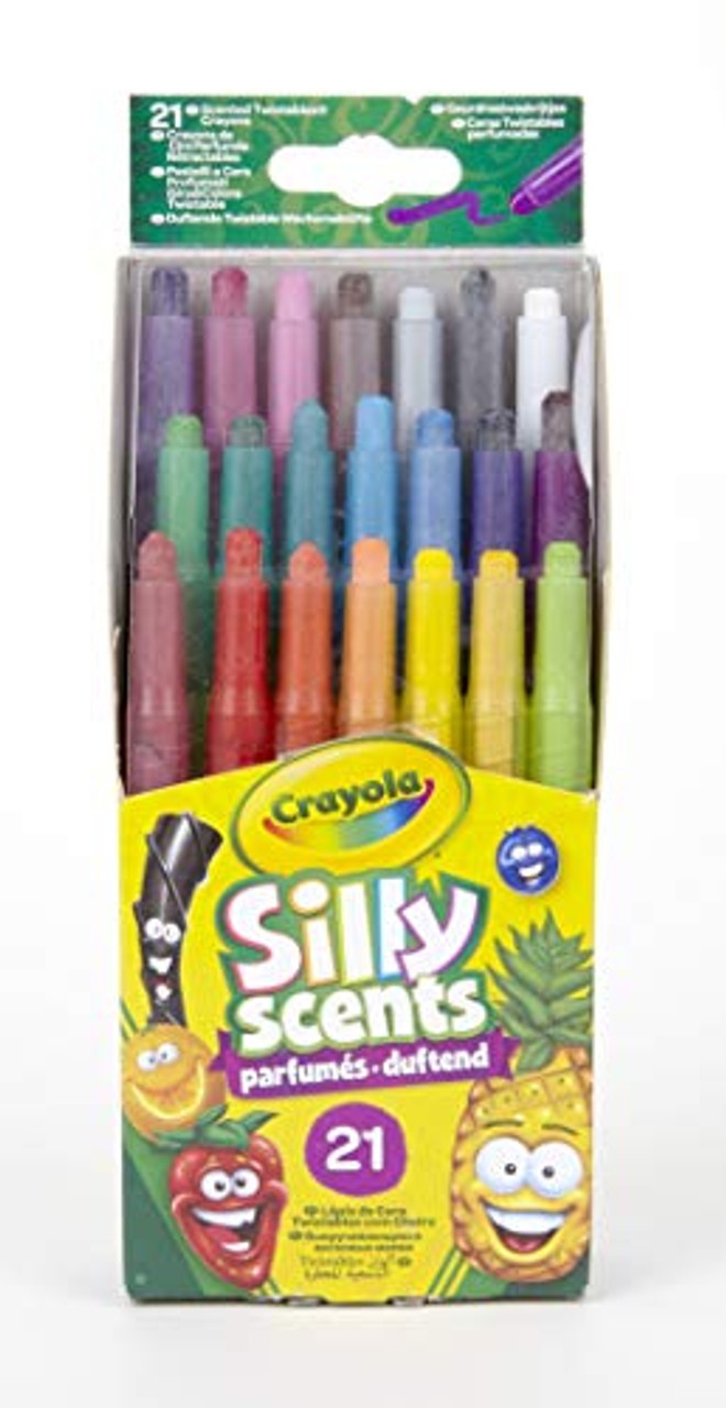 Set Crayola 21 Creioane Colorate Retractabile cu Arome