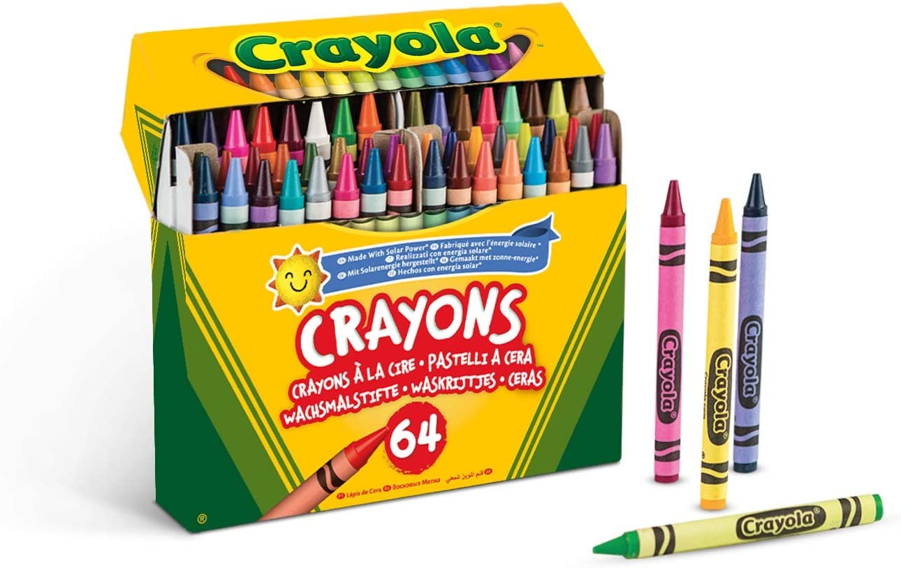 Set Creioane Cerate Crayola Lavabile, 64 Culori, 14 x 12 cm