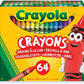 Set Creioane Cerate Crayola Lavabile, 64 Culori, 14 x 12 cm