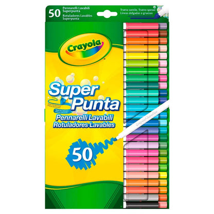 Set carioci Crayola super lavabile, 50 buc