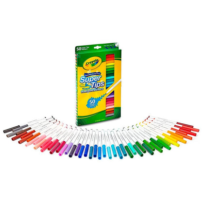 Set carioci Crayola super lavabile, 50 buc