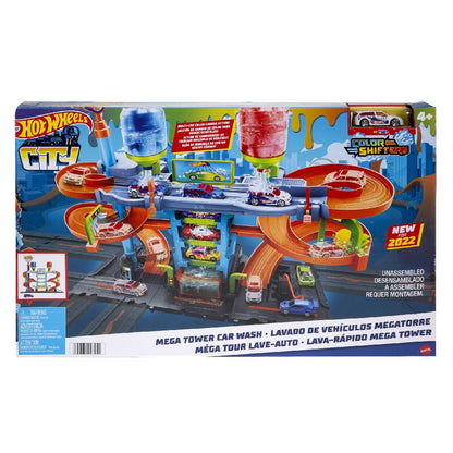 Set de joaca Hot Wheels Mega Tower Car Wash, 57 x 7 x 35 cm