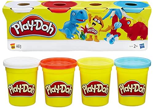 Set de joaca Pachet 4 cutii diverse culori Play Doh, Dino