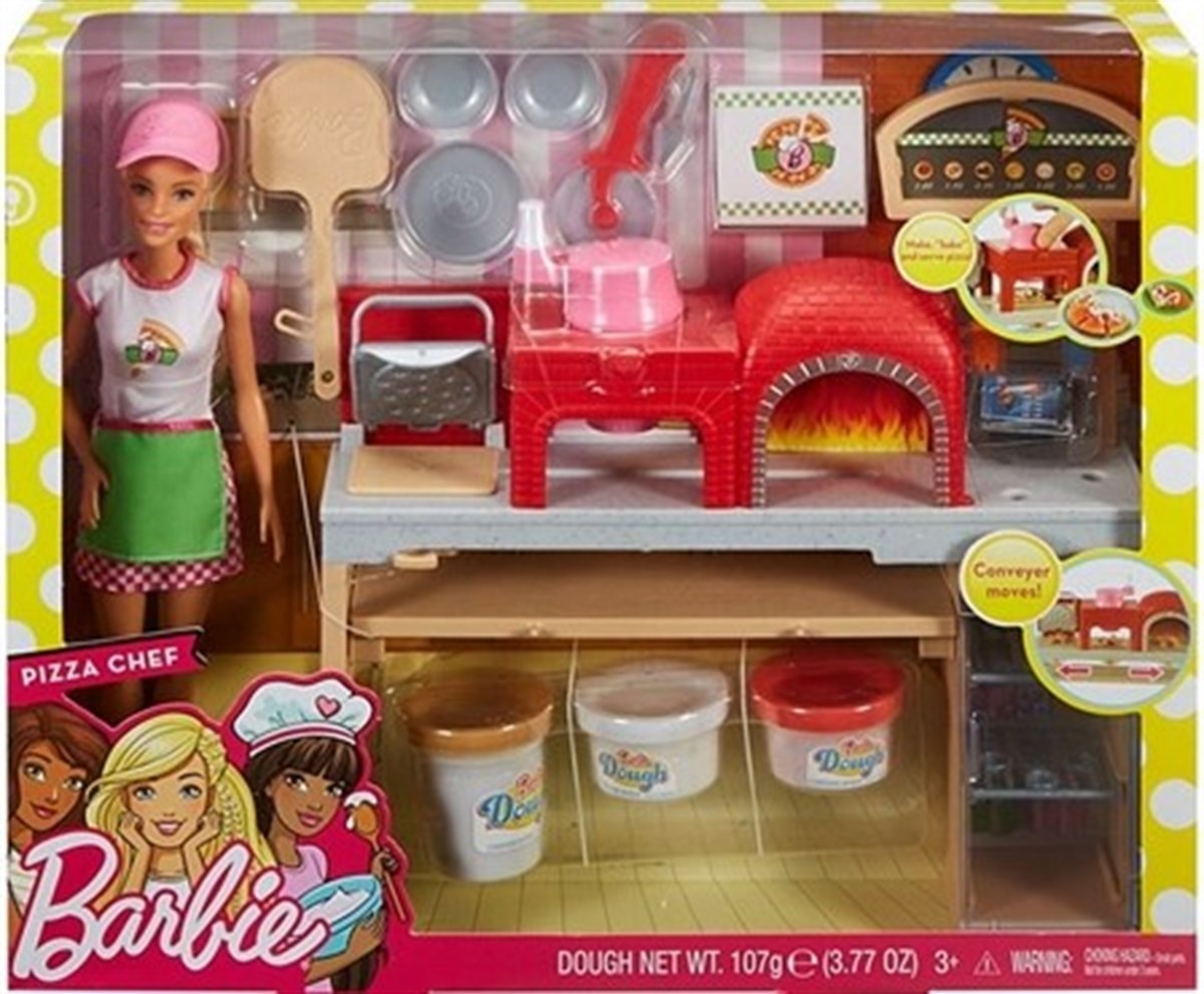 Barbie - Set de joaca de facut pizza cu papusa