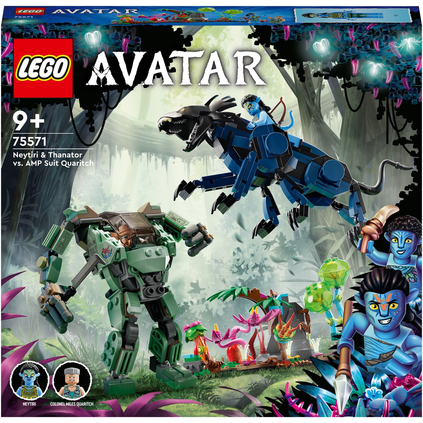 LEGO® Avatar Neytiri si Thanator contra Robotul AMP Quaritch 75571, 560 piese