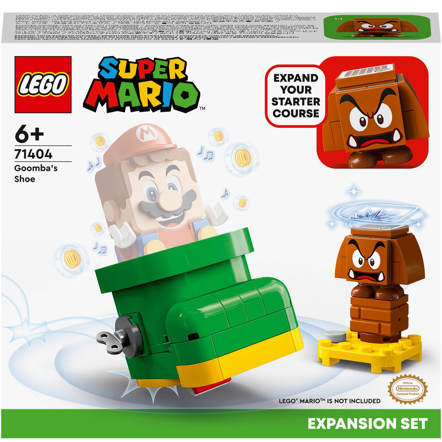 LEGO® Super Mario™ - Set de extindere - Pantoful lui Goomba 71404, 76 piese